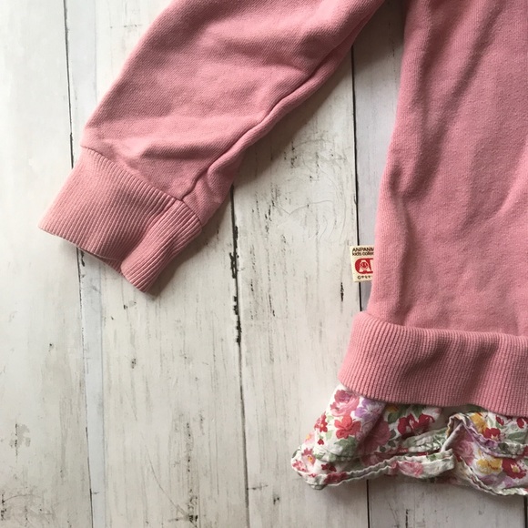 Appaman Girls Pink Hooded Sweatshirt w/ Ruffles - Picture 11 of 11